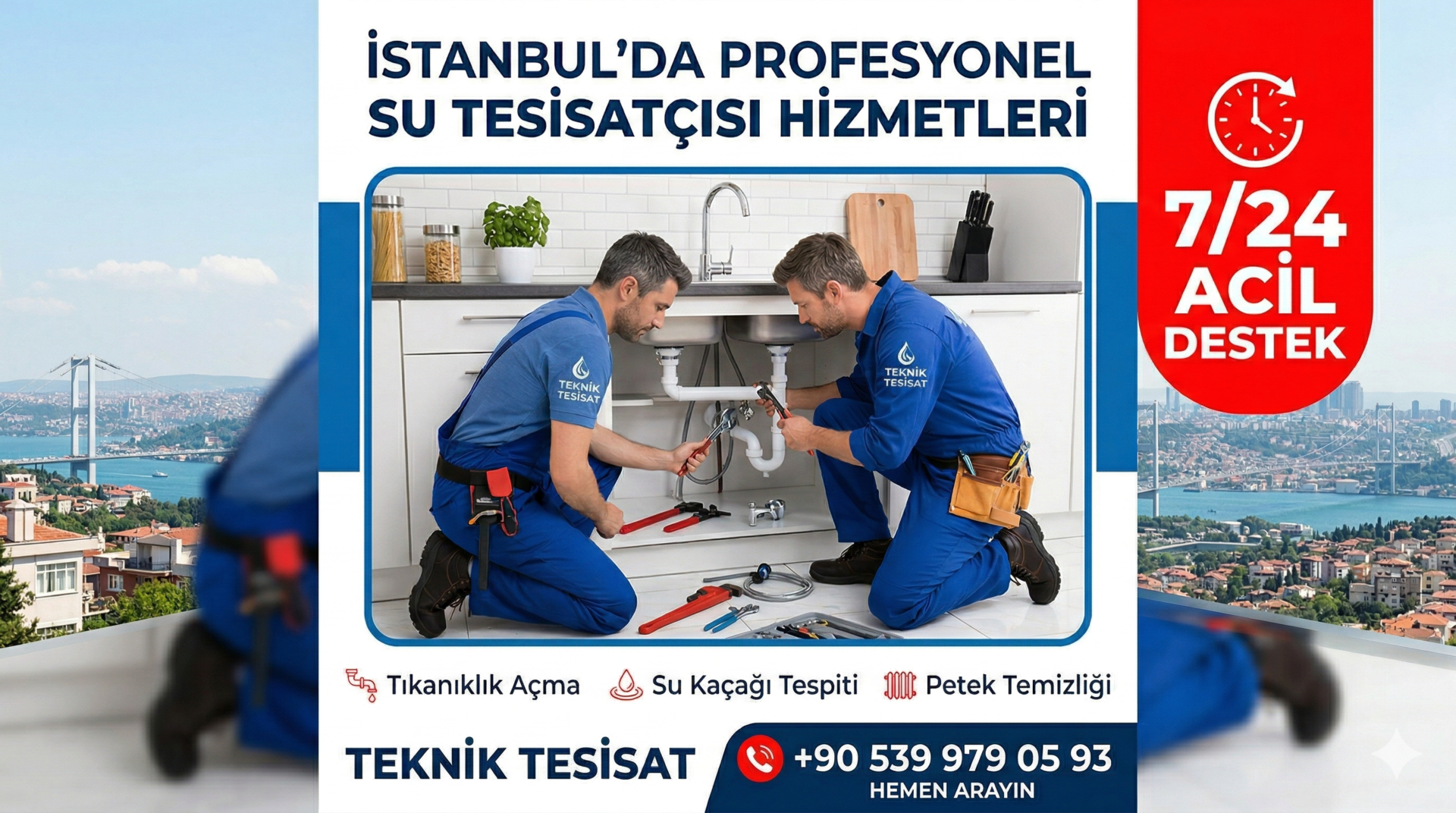 İstanbul’da Profesyonel Su Tesisatçısı Hizmetleri | 7/24 Acil Destek